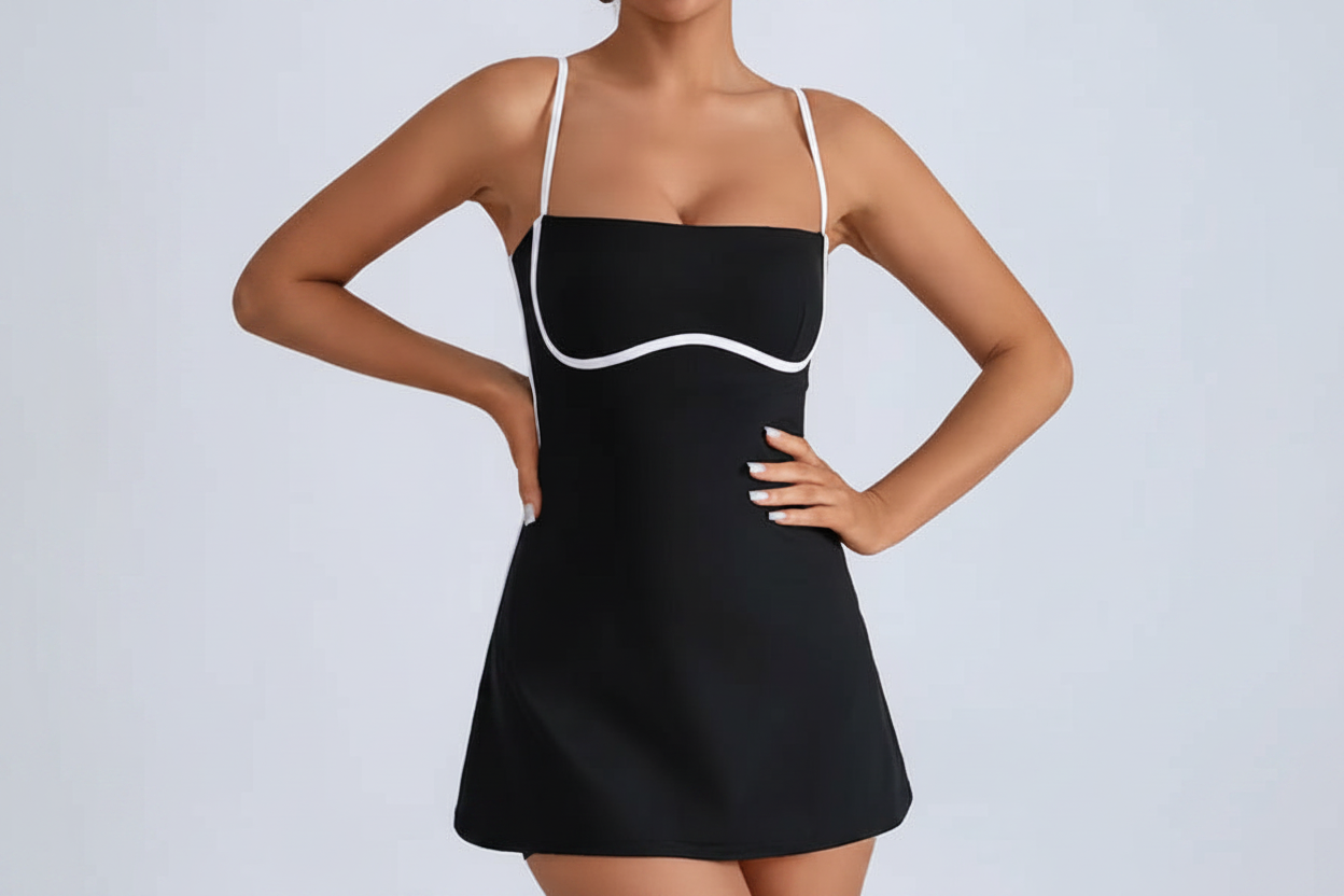 Active Sport Mini Dress - Black