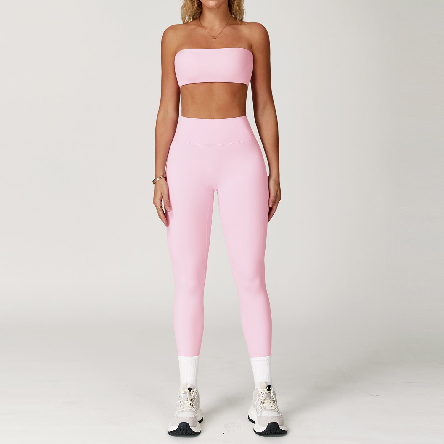 Seamless Bandeau & High-Waist Leggings Set
