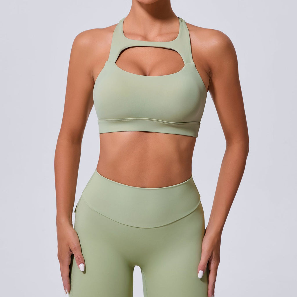 Cutout Racerback Sports Bra