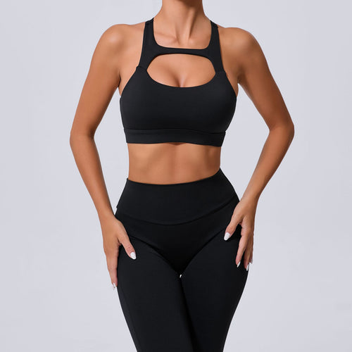 Cutout Racerback Sports Bra