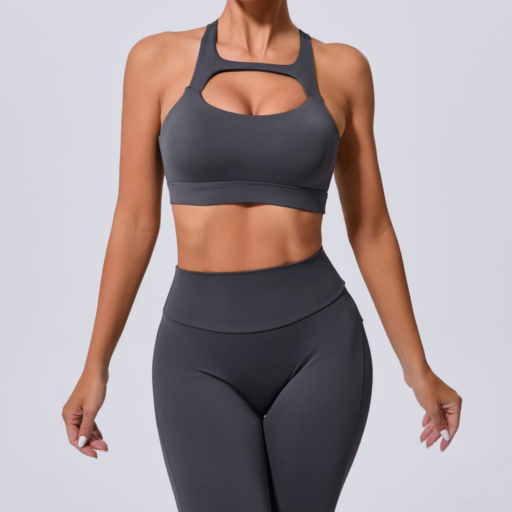 Cutout Racerback Sports Bra