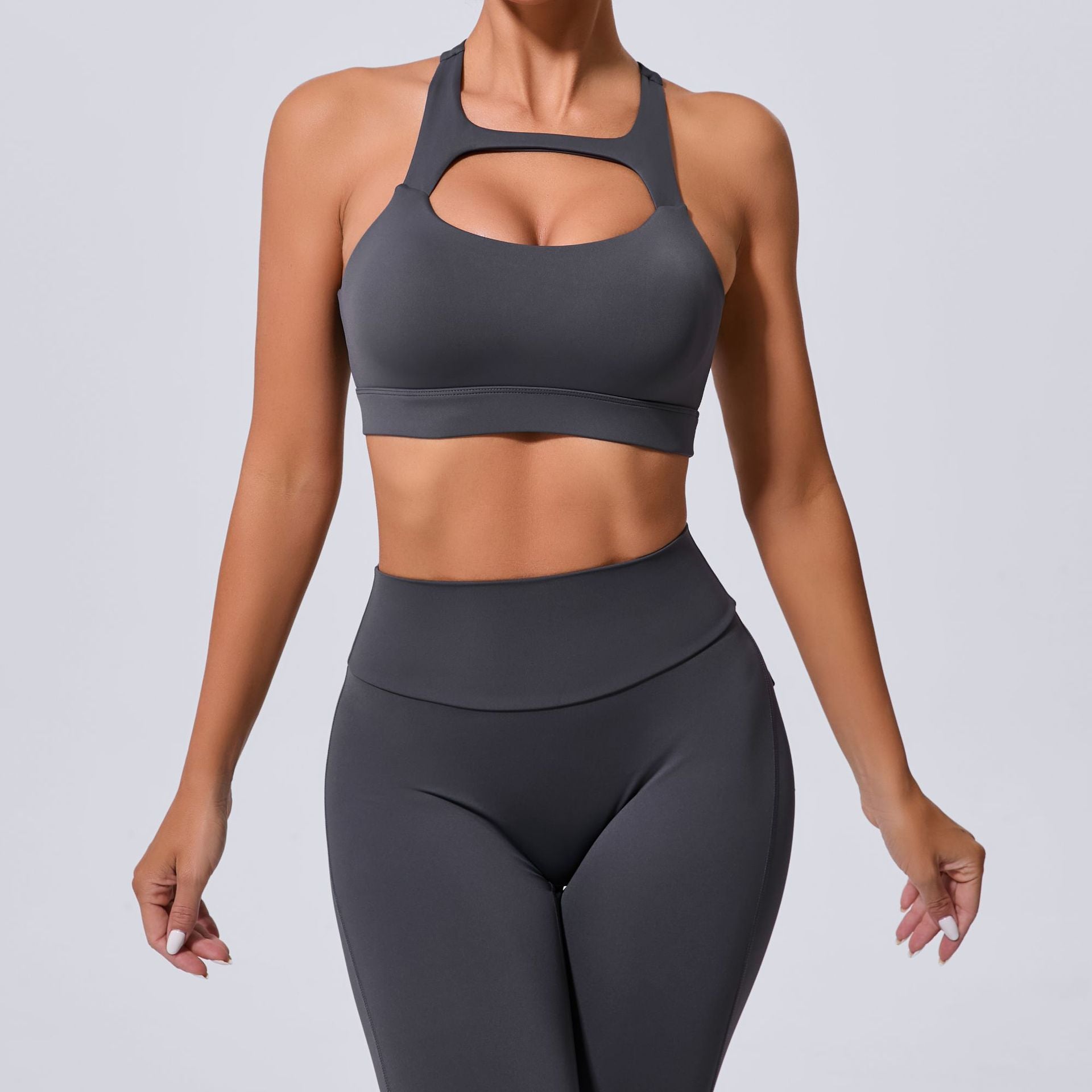 Cutout Racerback Sports Bra