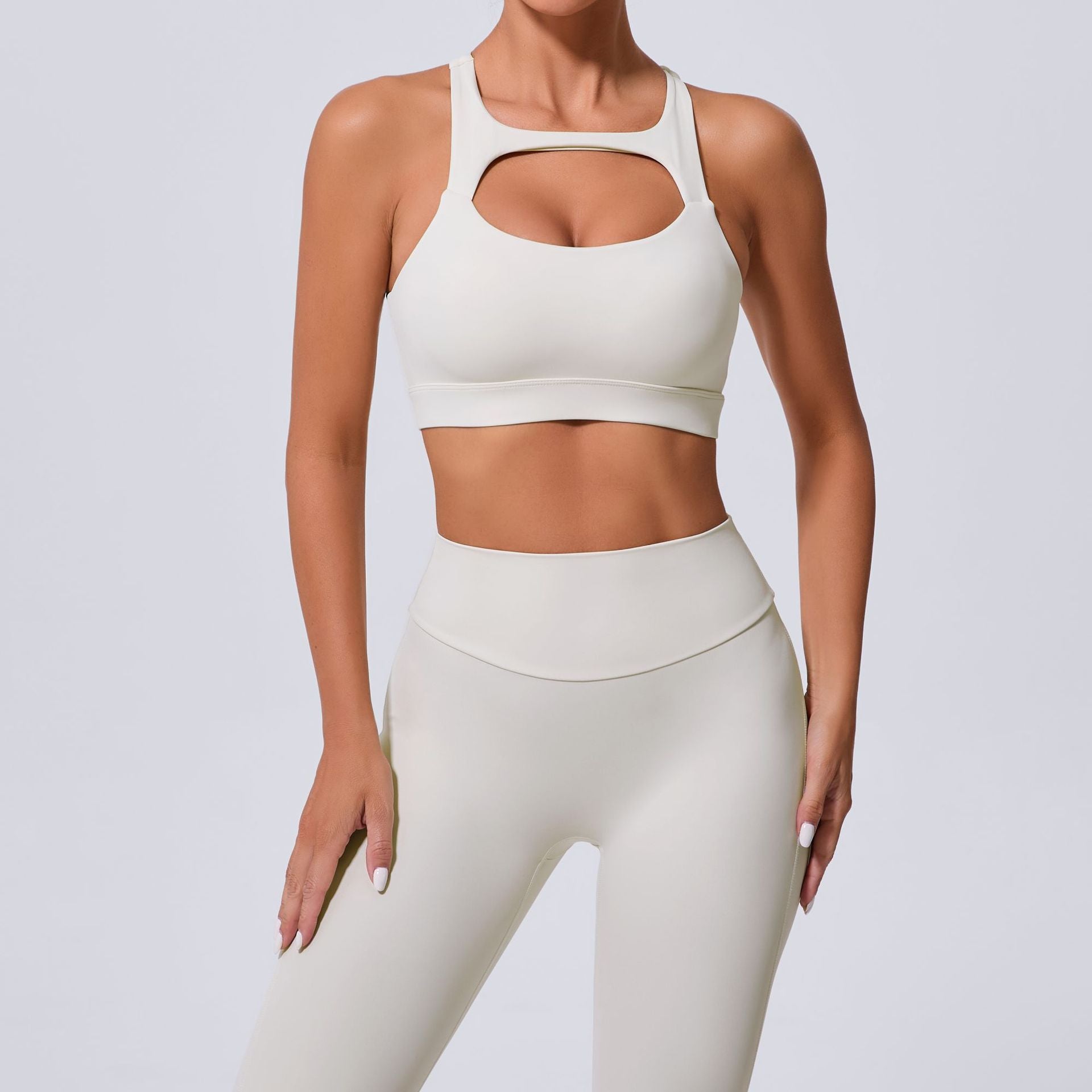 Cutout Racerback Sports Bra