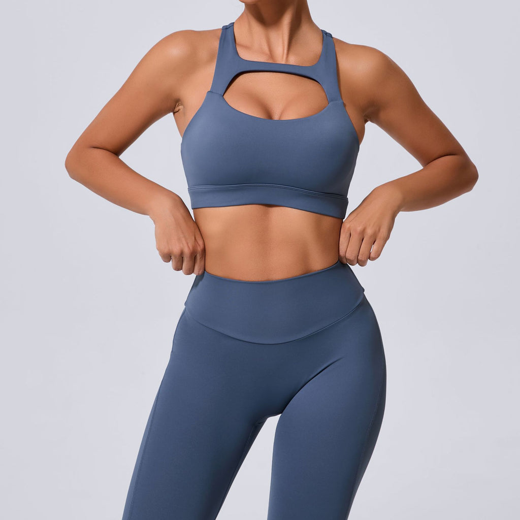 Cutout Racerback Sports Bra