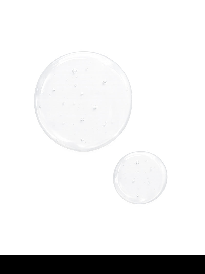 Two clear circular objects on a white background