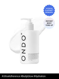 OND® body wash bottle with pump on a white background