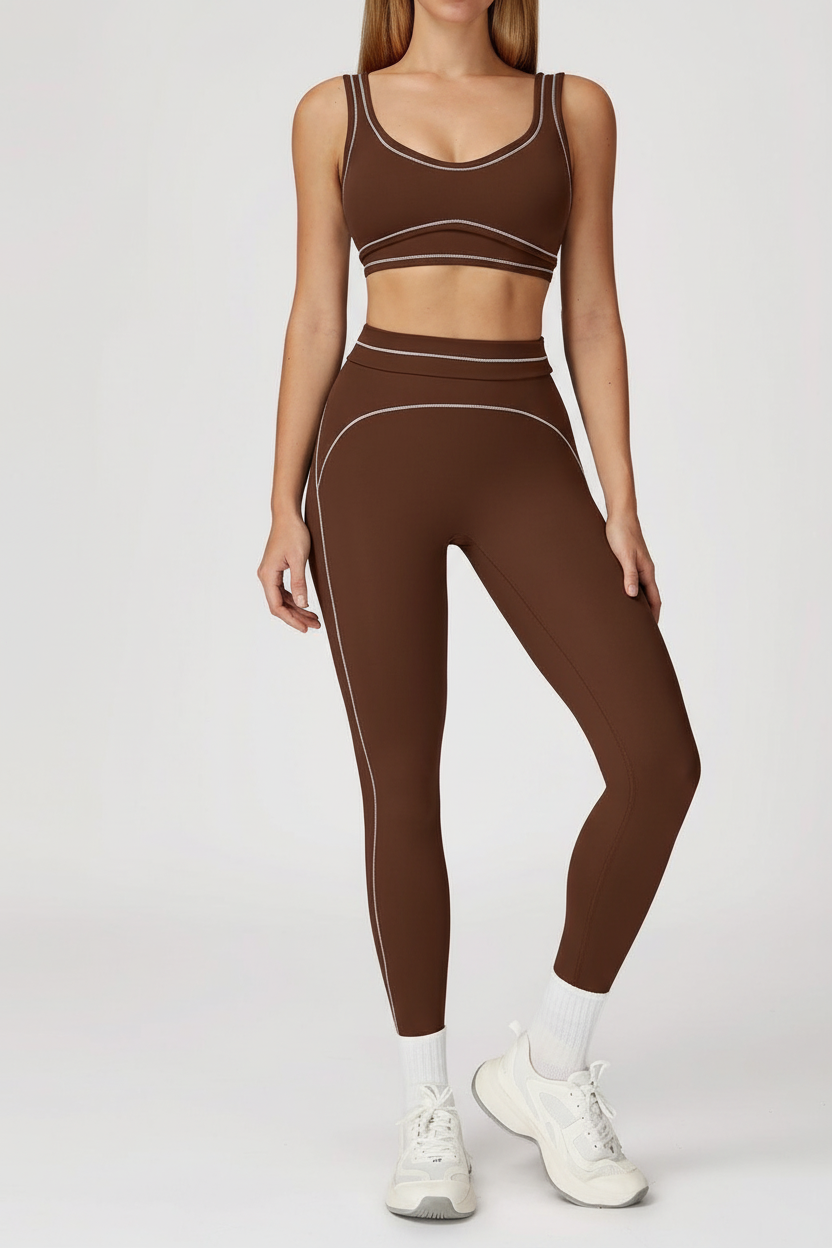 Contour Activewear Set – Sports Bra & High-Waist Leggings