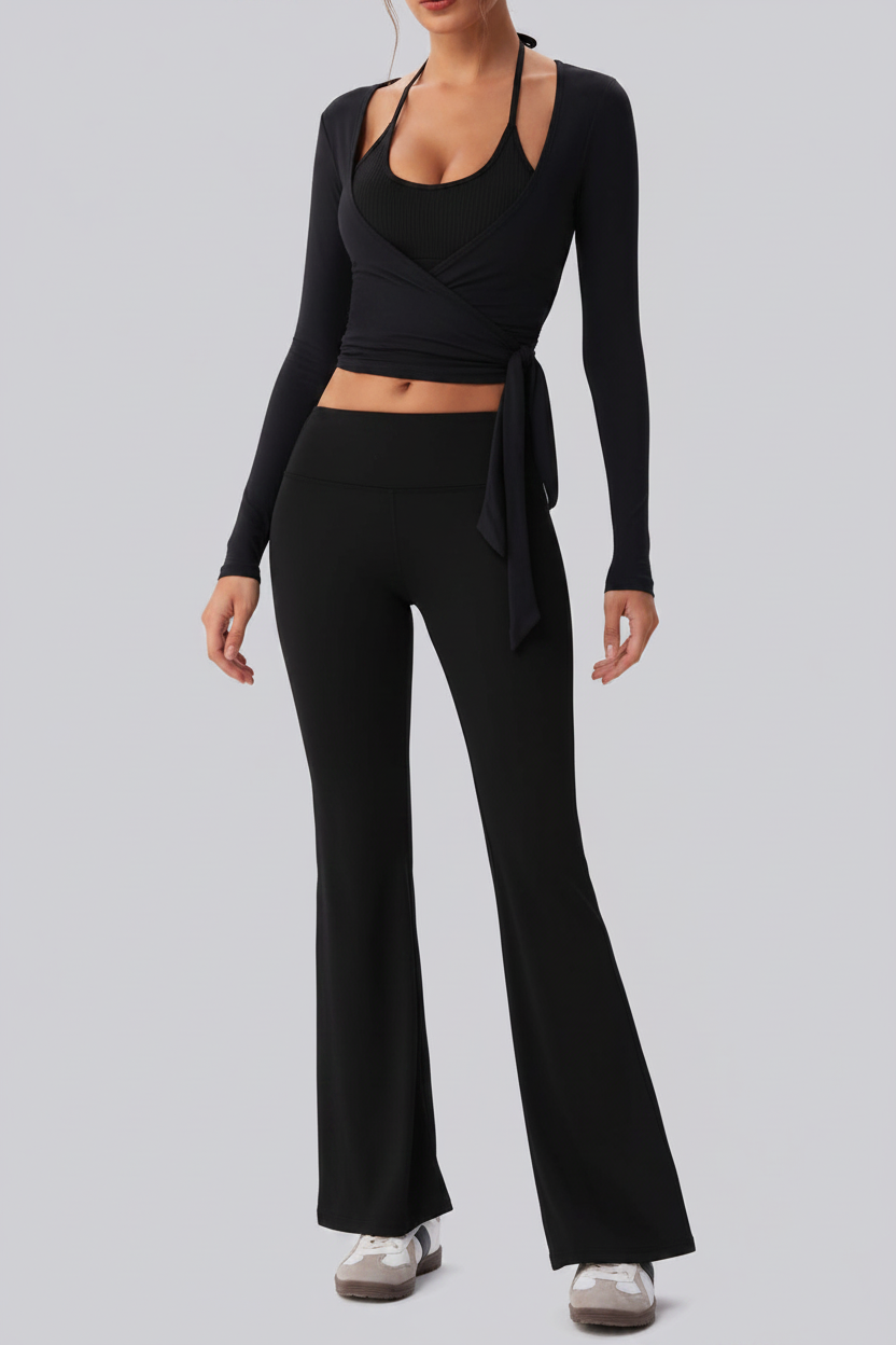 Enhanced Black Activewear Set