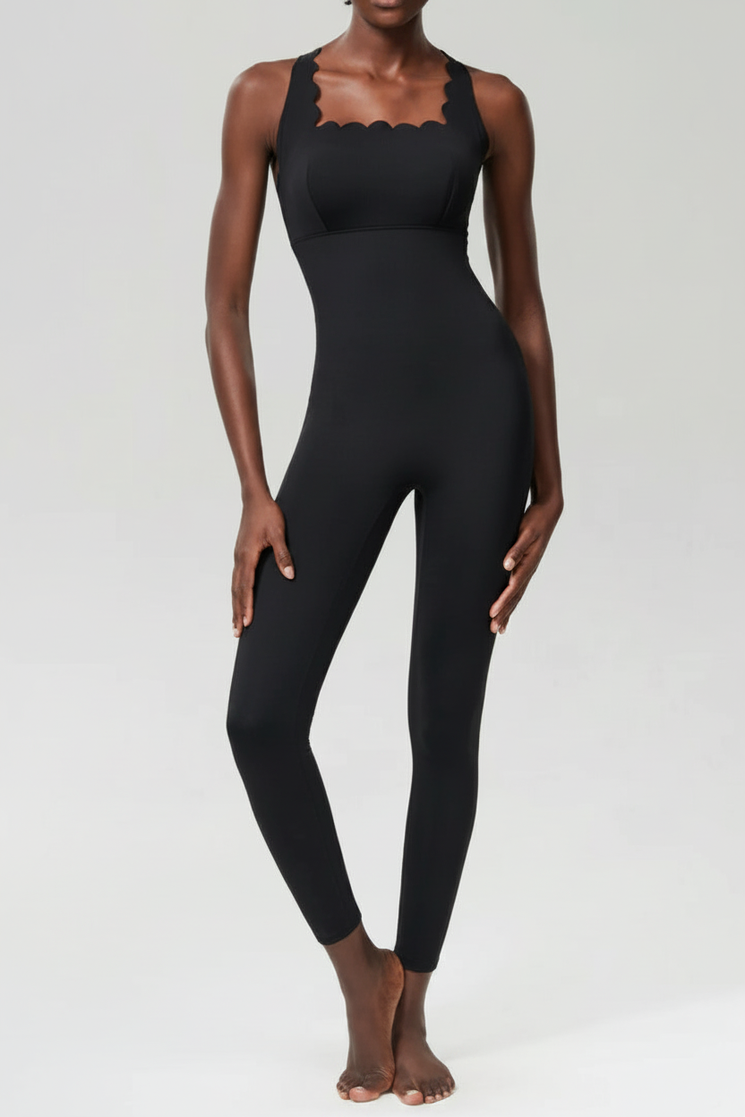 Enhanced Black Unitard