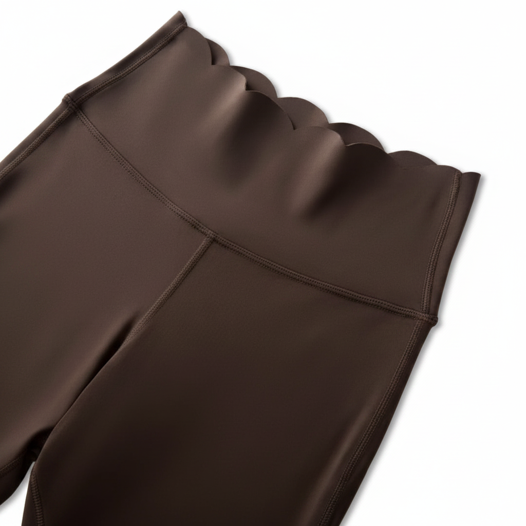 Enhanced Chocolate Brown Biker Shorts