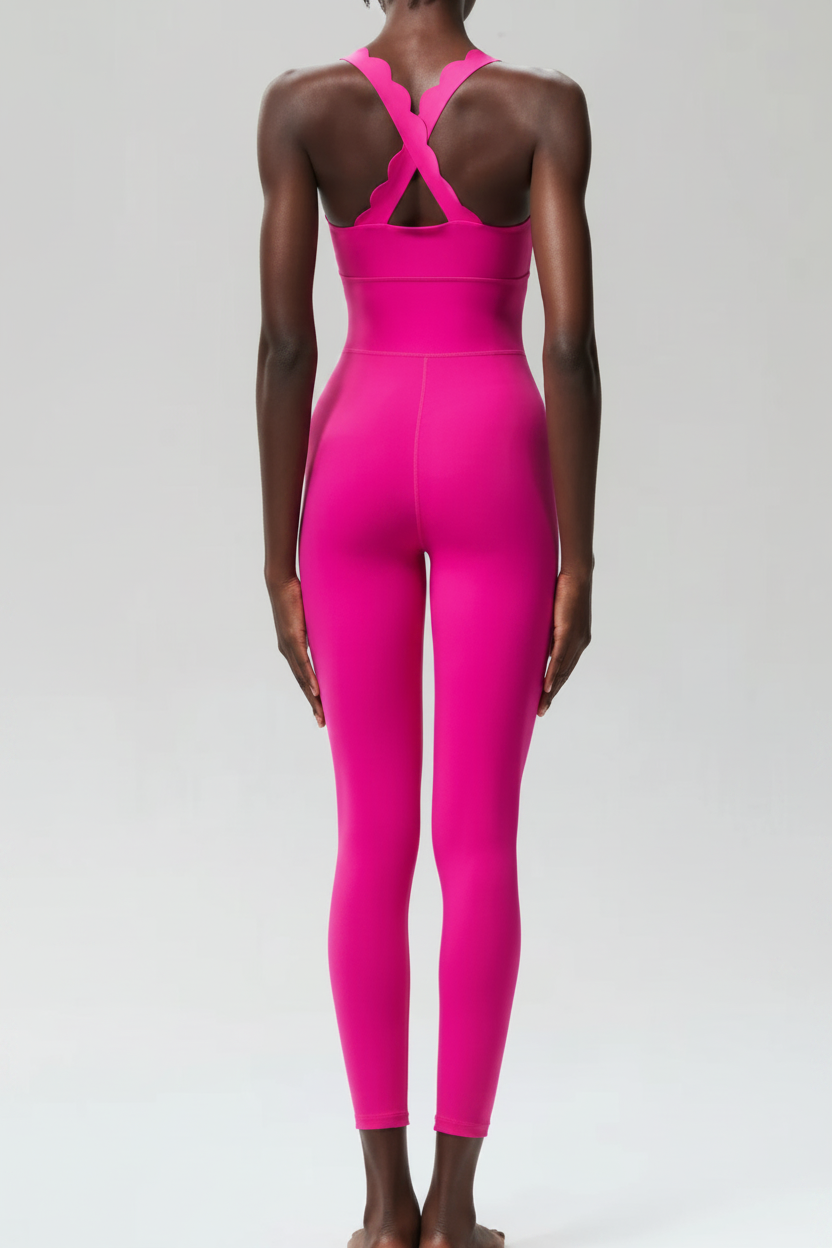 Enhanced Hot Pink Unitard