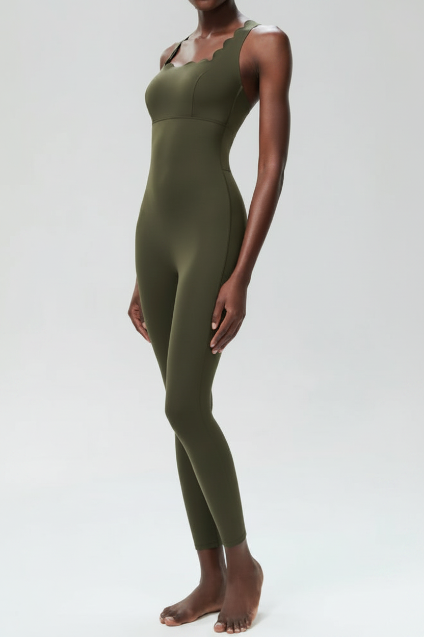 Enhanced Olive Green Unitard