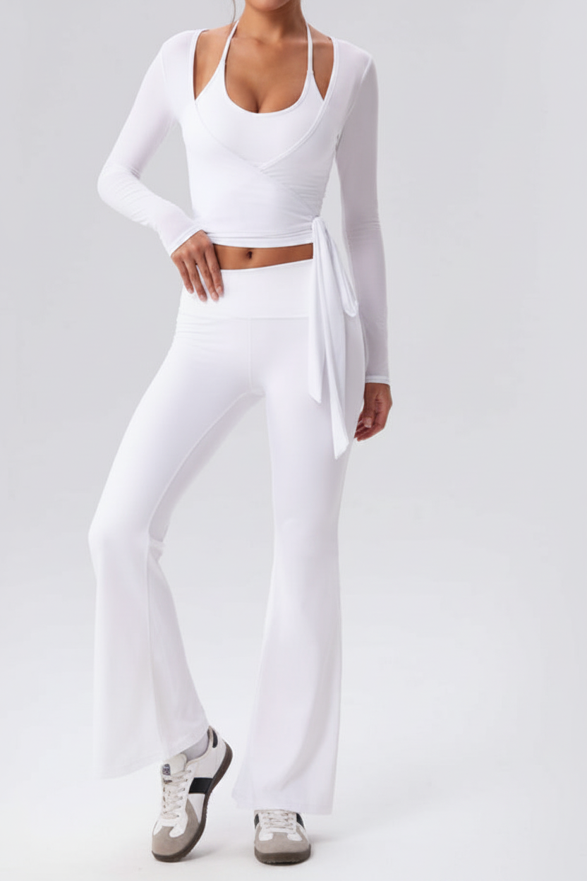 Enhanced White Activewear Set