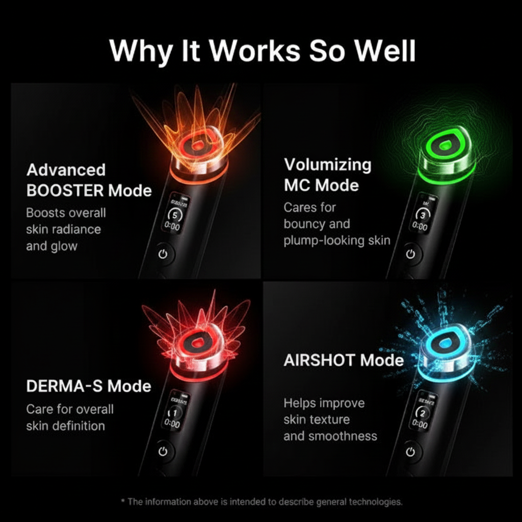 Medicube Booster Pro - 4 Modes Feature Grid