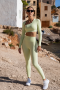 Scallop Gym Set Sage Yellow